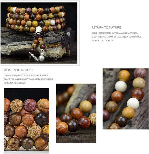 200pcs 8mm Gorgeous Natural Round Polished Rosewood Loose Beads for Jewelry Making DIY Handmade Crafts...