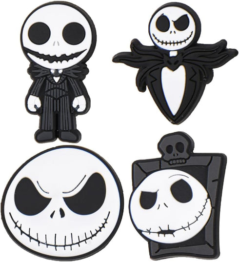 VZDIOR Pack of Skull Shoe Charms Halloween Horror Shoes Decoration Charms for Party Favor...
