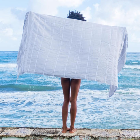 Bersuse Beach Towels Peshtemal Turkish Towels Anatolia Collection Premium Turkish Beach Towel, 100% Cotton, Large, Quick-Dry, Sand-Free, Lightweig...