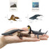 Small Montessori Animal Figures with Flash Cards, Realistic Animal Figurines Toys, Montessori Materials Homeschool Preschool Science Educational M...
