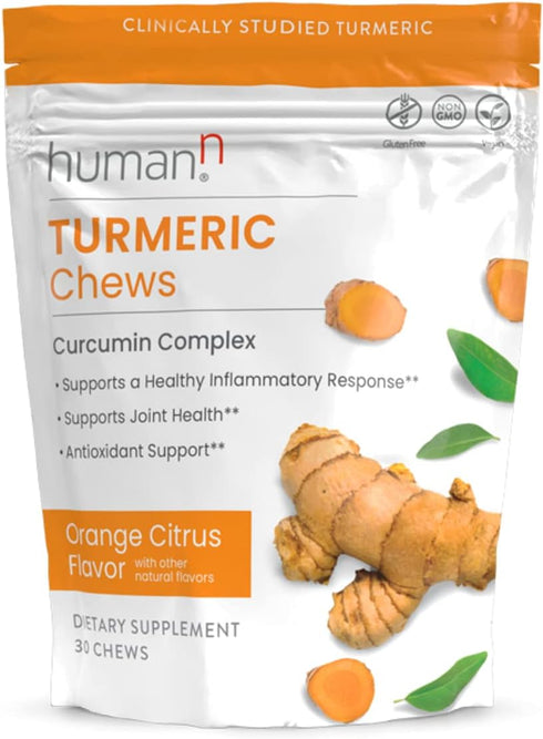 humanN Turmeric Curcumin Chews Supplement – High Absorption Turmeric - Orange Citrus Flavor – from The Makers of SuperBeets, Joint Health, 30 Coun...