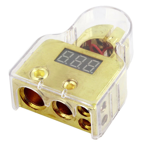 uxcell A14022000ux0059 Digital Positive Battery Terminal 8/1/0/4 Gauge and Volt Meter...