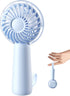 Portable Handheld Mini Fan, 3 Speeds Personal Small Fan For Makeup Eyelash, Cute Design Rechargeable Desk Fan With Non-slip Base For Travel, Bedro...