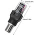 2PCS F Type to RJ45 8P Crystal Head Adapter Female to Male Coaxial Sleeve Converter for Cable Tester Monitor Digital Signal Compatible Black...