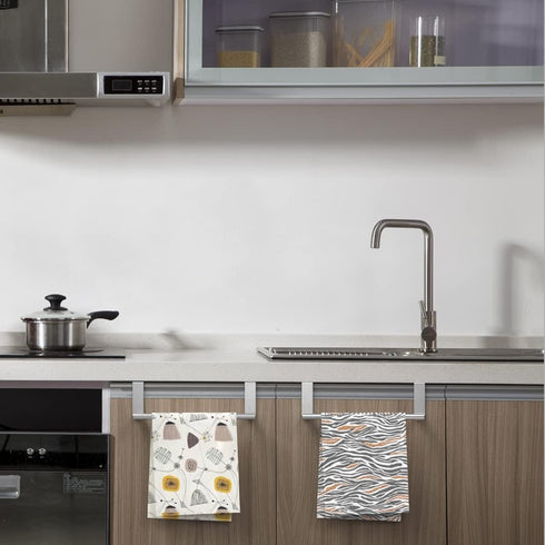 Towel Rack for Cabinet, Strong Steel Kitchen Over Cabinet Towel Bar Holder, 9" Wide - 2 Pack...