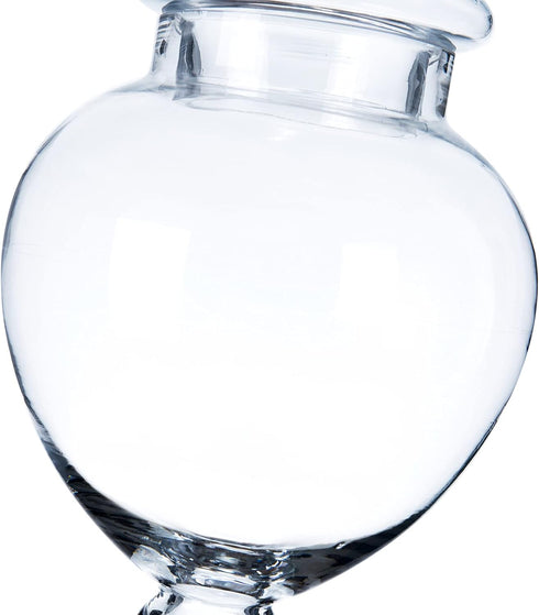 Diamond Star Glass Apothecary Jars with Lids for Candy Buffet - Large Apothecary Jars for Bathroom, Candy Bar, Kitchen, (Height: 16.5" Body: 6.5)...