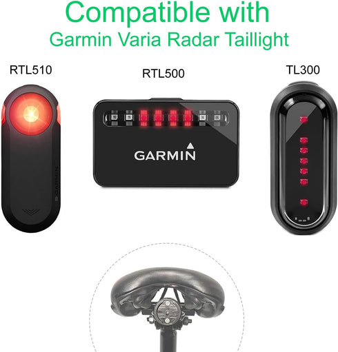 Bike taillight Mounts, Bicycle Saddle Support Seatpost Mount Tail Light Holder for Garmin Varia Rearview Radar RTL510, RTL515 and TL300...