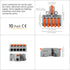 GKEEMARS 10Pcs Mini Electrical Wire Connectors, DIY Splicing into 4/6/8/9/10 Way Butt Terminal Block Connectors (1 in 5 Out, Nylon)...