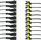 ESUPPORT 1 Pin Way Car Auto Waterproof Electrical Connector Plug Socket Kit with Wire AWG Gauge Marine Pack of 10...