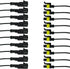 ESUPPORT 1 Pin Way Car Auto Waterproof Electrical Connector Plug Socket Kit with Wire AWG Gauge Marine Pack of 10...