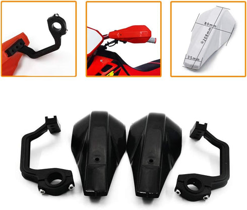 AnXin Motorcycle Handguards 7/8" and 1 1/8" Hand Guard Handlebar Protection Universal for SSR 125 110 140 150 Apollo RFZ 125 110 KAYO 60 140 TAO T...
