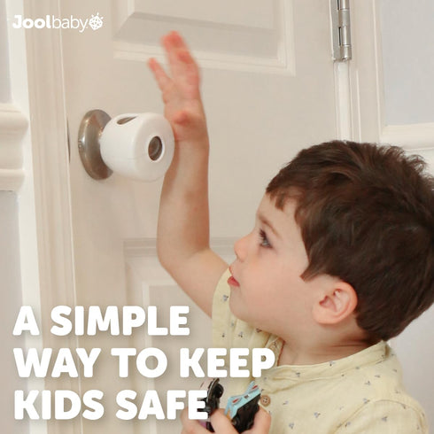 Jool Baby Door Knob Child Safety Covers (4 Pack) Prevent Kids from Opening Doors – Easy to Install...
