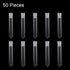 Hicarer 50 Pieces Clear Plastic Test Tubes 12 by 75 mm with Push Caps, 5 ml...