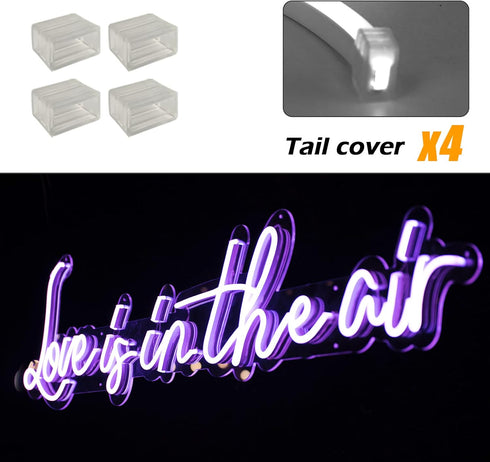 LED Strip Light Accessories Set for Extension Installion, Backup Accessories, Power Cable LED Strips (Including 2 US. Power Cord, 4 Pins, 4 End Ca...