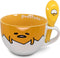 Silver Buffalo Gudetama Dangerous Situations Boxed Ceramic Soup Mug w/Spoon, 24-Ounce...