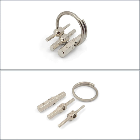 Keychain Hex Key Allen Wrench Multi-Tool Set - Metric 2, 2.5, 3, 4, 5, 6 mm...