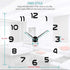 FASHION in THE CITY 3D DIY Mirror Surface Wall Clock Big Size Wall Decorative Clocks Silent Non Ticking Movement Clocks...