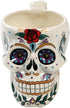 Day of the Dead Skull with Rose Ceramic Mug...