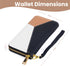 Wallet for Women - Large Faux Leather Women's Zipper Wristlet Wallet with Detachable Strap - Long Clutch Wallet with Cell Phone Pocket (Black and ...