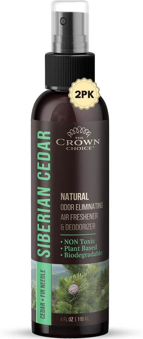 Natural Cedar Oil Spray— Non Toxic Cedar Essential Air Freshener Spray for Closets, Cedarwood, Rooms,Toilet & Laundry—Safe to Use around Children ...