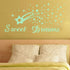 121Pcs Glow in The Dark Ceiling Wall Stickers Stars and Words - Sweet Dreams - Glowing Wall Decor for Kids Nursery Bedroom Living Room...