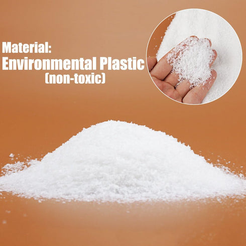 Artificial Snow,8 Liters, 9.2 oz, Plastic Snow for Decoration and Handcraft...