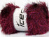 Large 100 Gram Skein Burgundy Pink Eyelash Dazzle Metallic Eyelash Yarn......