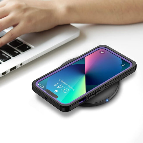 Lanhiem for iPhone 13 Case, IP68 Waterproof Dustproof Shockproof Cases with Built-in Screen Protector, Full Body Sealed Protective Front and Back ...