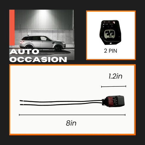 ABS Wheel Speed Sensor Connector Pigtail Replacement for Dodge Durango Dodge RAM 1500 Pickup Dodge RAM 2500 Pickup RAM 1500 56028668AE 2Pin...