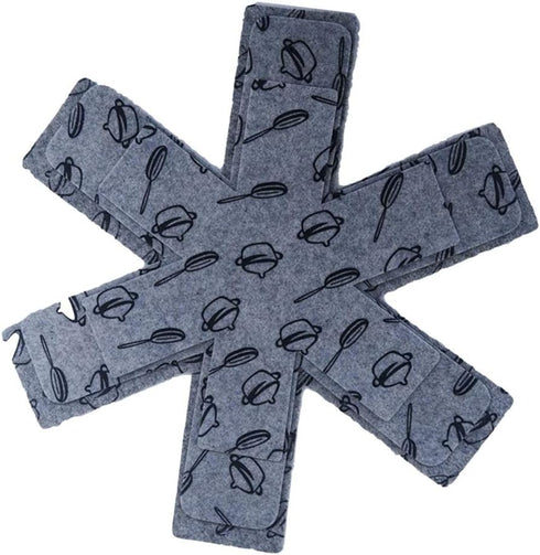 Hemoton 3pcs Pot and Pan Protectors Anti-scratch Protective Anti-slip Pads Separators Dividers for Cookware Non-stick Pans Kitchenware...