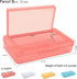 1 PCS Pencil Box,Double Layer Large Capacity Pencil Box,Translucent Plastic Hard Pencil Box, with Snap-tight Lid Stackable Pencil Box, Pencil Box ...
