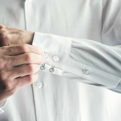 Collar Extender, Shirt extender, dress shirt suit pants, coat, shirt button extender Button extender (White marble)...