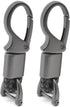 Car Key Fob Keychains Leather Holder Key Chain Sturdy Metal with D-Ring for Men and Women 2 Pack, Black, 360 Degree Rotatable, with Screwdriver...