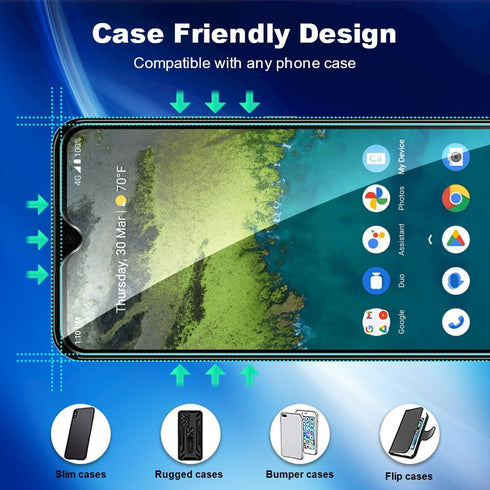 (3 Pack Compatible for Nokia C110 Tempered Glass Screen Protector,Case Friendly,Ultra HD, 9H Hardness,Touch Sensitive...