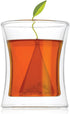 Tea Forte Poom Double Wall Glass 10 ounce Tea Cup for Hot or Iced Tea...