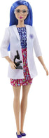 Barbie Careers Fashion Doll & Accessory, Scientist with Blue Hair Wearing Lab Coat & Flats with Microscope...