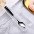 Grapefruit Spoons with Round Serrated Edges for Citrus Kiwi Dessert, Stainless Steel, Ceramic Handle, Storage Box (Black)...