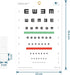 E Eye Chart Visual Acuity Chart for Eye Exams 10 Feet (9x14 Inches)...