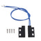 Bstinay AC110-220V Door Window Reed Switch Black Normally Open Magnetic Door Contacts Switch...