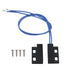 Bstinay AC110-220V Door Window Reed Switch Black Normally Open Magnetic Door Contacts Switch...