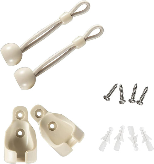 Bunge kit, General Replacement and Installation Accessories for Indoor/Outdoor Plastic Sunshade Curtains and Roller Blinds (Beige)...