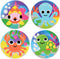 French Bull 4pc Kids Feeding Melamine Tableware Flatware BPA Free Dishwasher Safe, Durable, 4 Count (Pack of 1) Plate Set (Ocean)...