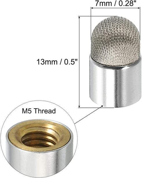 MECCANIXITY 8pcs 7mm Stylus Pen Fiber Fine Tips Universal Replacement High Precision for Stylus Pen Capacitive Touch Screen Devices...