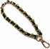 Model Worker 47" Leather Iron CrossBody Chain Strap With 8" Leather Iron Chain Wrist Strap - Handbag Chains Purse Straps...