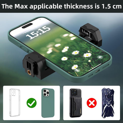 SOH Car Sun Visor Mount, Car Sun Visor Phone Holder with Adjustable Long Arm, Universal Phone Clip for iPhone 15 Pro Max/14/13 Pro/Max/Mini/Samsun...