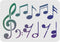 FINGERINSPIRE Music Note Stencil 29.7x21cm Plastic Music Note Drawing Painting Stencils Rectangle Reusable Notes Stencils for DIY Music Theme Craf...