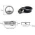 HJ Garden 2pcs 2.8"L x 2.8"W inch Desk Wire Cord Cable Grommets Hole Cover for Office PC Desk Cable Cord Organizer Plastic Cover Black...