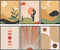 Posterizer 6 pcs-Mid Century Modern Sun , Moon, Desert Poster-Abstract & Modern Art-Landscape & Nature Art-Gift for Street Art, Mural Fans-Decor f...