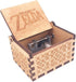 Music Box Hand Crank Musical Box Antique Engraved Carved Crafts,Play Song of Storms,Brown...