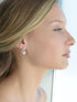 Mariell Pearl Drop Earrings with Cubic Zirconia Crystals For Brides, Weddings, Mother's Day Jewelry Gift...